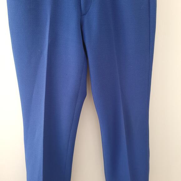 Vintage Mens Pants 50s Blue Esquire Sportswear Textured Wash and Wear 36 x 29.5 - Picture 7 of 11